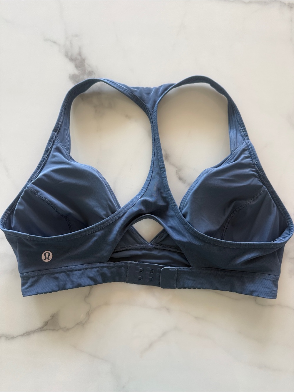 lululemon athletica Navy Racerback Sports Bra with Keyhole Detail - Picture 2 of 2